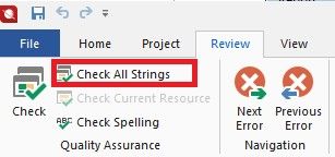 QA Checking (Review -> Check)