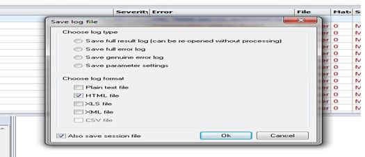 Saving reports