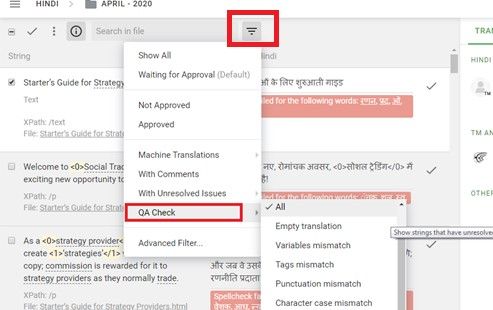 Validation & Save