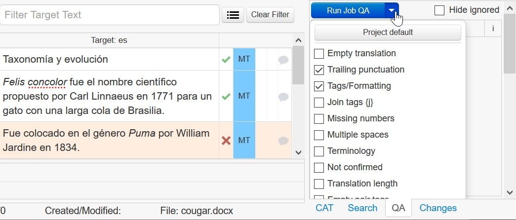 Instant QA Check