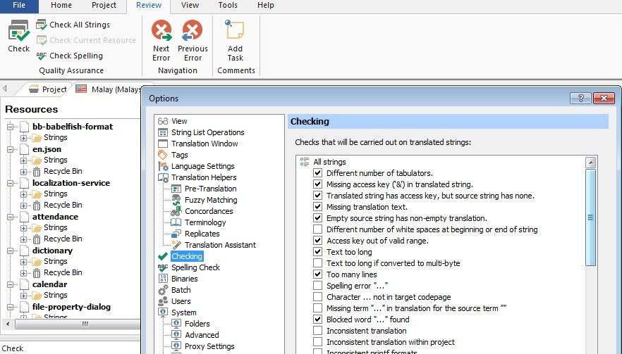 Verification Settings