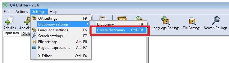 Terminology DICT Creation