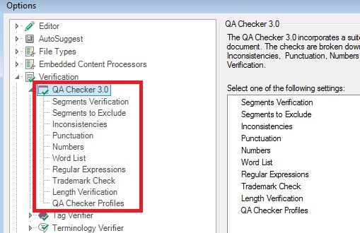 QA Checker 3.0 Settings