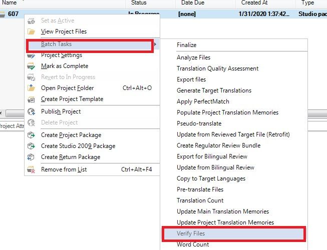 Batch Task Verification